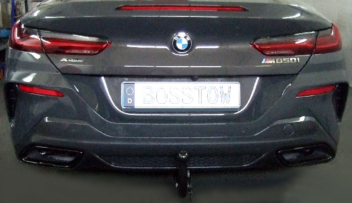 Anhängerkupplung für BMW-8er F91 Cabrio M8 xDrive u. Competition, nur für Heckträgerbetrieb, Baureihe 2019- V-abnehmbar