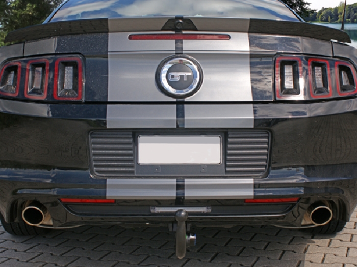 Anhängerkupplung für Ford-Mustang V Coupe, Convertible Cabrio, incl. GT, nur für Heckträgerbetrieb, Montage nur bei uns im Haus, Baureihe 2011-2015 V-abnehmbar