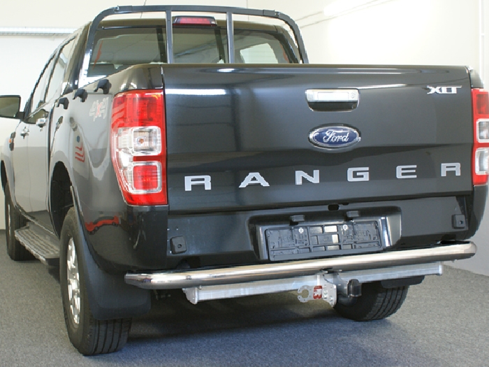 Anhängerkupplung für Ford-Ranger 4x2 WD m. Rohrstoßfänger, Baureihe 2012-2016 starr