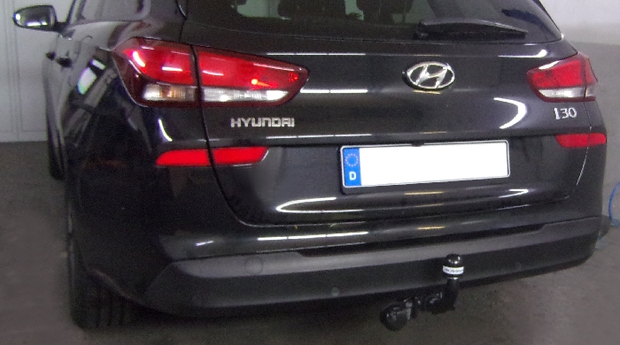 Anhängerkupplung für Hyundai-i30 Kombi, Baureihe 2017-2020 abnehmbar