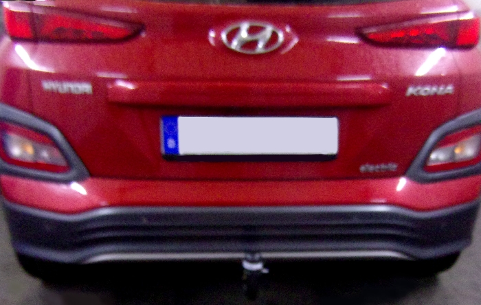 Anhängerkupplung für Hyundai-Kona Elektro ohne E-Satz Vorbereitung, nur für Heckträgerbetrieb, Baureihe 2018-2023 V-abnehmbar