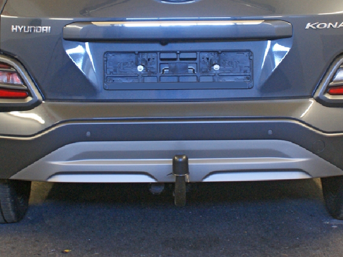Anhängerkupplung für Hyundai-Kona Elektro, mit vorhandener Anhängelasterhöhung, ohne E-Satz Vorbereitung, Baureihe 2018-2023 V-abnehmbar