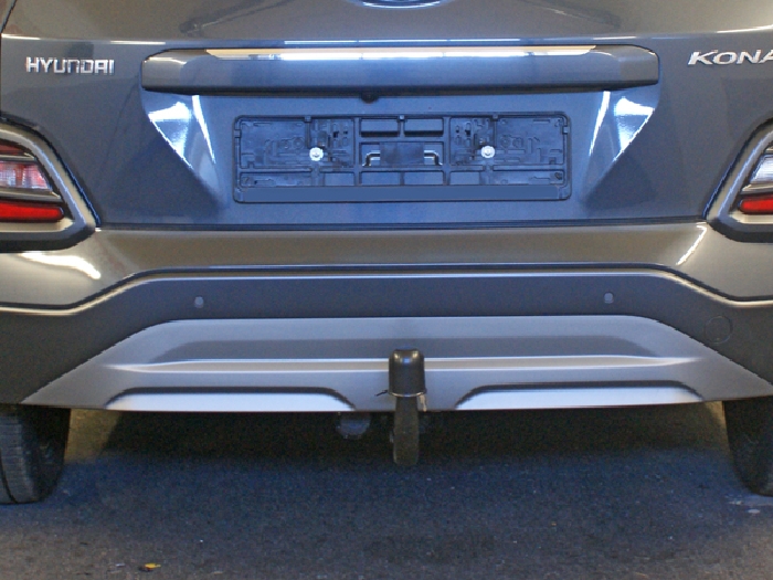 Anhängerkupplung für Hyundai-Kona Elektro mit Anhängelastfreigabe ab Werk, ohne E-Satz Vorbereitung, Baureihe 2018-2023 V-abnehmbar