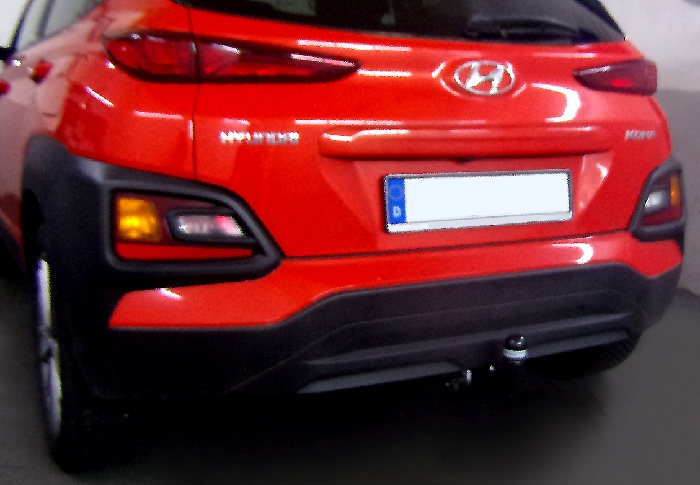 Anhängerkupplung für Hyundai-Kona Fzg. ohne E-satz Vorbereitung, nicht AdBlue, nicht Hybrid, Baureihe 2017-2023 starr