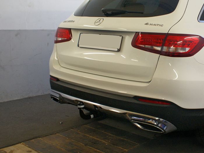 Anhängerkupplung für Mercedes-GLC X253 spez. f. Fzg. m. AMG Sport o. Styling Paket, Baureihe 2015-2019 V-abnehmbar