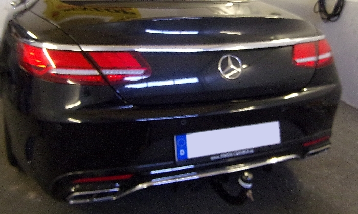 Anhängerkupplung für Mercedes-S-Klasse A217 Cabrio, nur für Heckträgerbetrieb, Montage nur bei uns im Haus, Baureihe 2017- V-abnehmbar