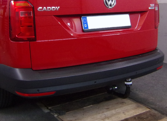 Anhängerkupplung für VW-Caddy III, IV, Cross, Baureihe 2013-2015 abnehmbar