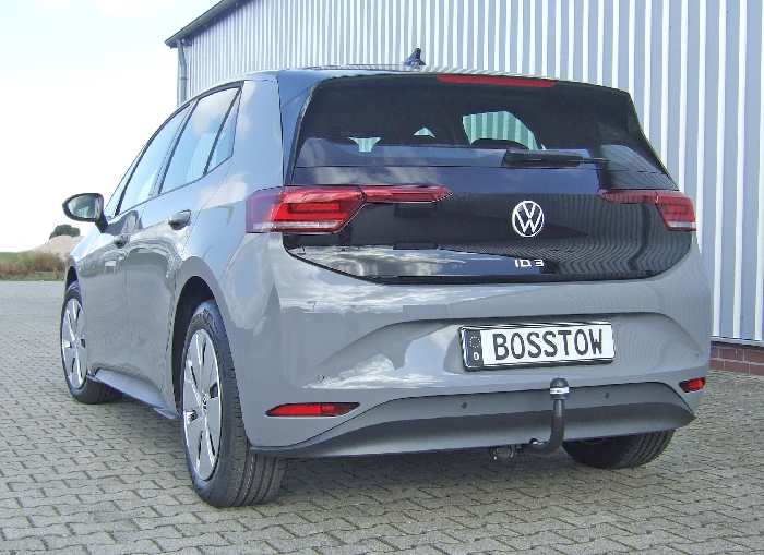 Anhängerkupplung für VW-ID 3 Heckträgeraufnahme, nur für Heckträgerbetrieb, Montage nur bei uns im Haus, Baureihe 2020-2023 V-abnehmbar
