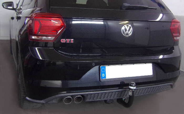 Anhängerkupplung für VW-Polo (AW) Schrägheck, spez. GTI, Baureihe 2017-2021 V-abnehmbar