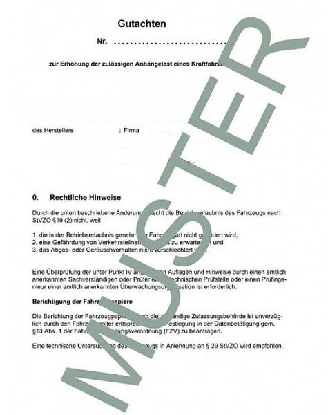 Anhängelast erhöhen für Audi A6 Limousine, Bj. 2011-2018 (Gutachten)