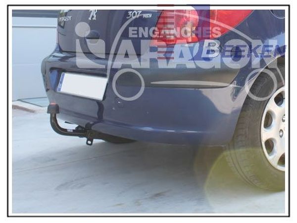 Anhängerkupplung für Peugeot-307 Fließheck, Baureihe 2001-2005 starr