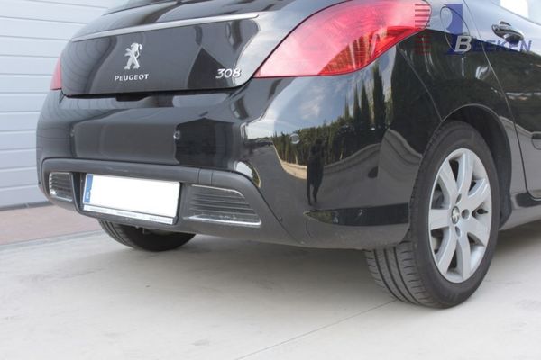 Anhängerkupplung für Peugeot-308 Fließheck, nicht für Gti, 200 PS, Premium, nicht Fzg. mit Sportstoßfänger, Baureihe 2008-2013 V-abnehmbar