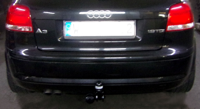 Anhängerkupplung für Audi-A3 3-Türer, nicht Quattro + S3, Baureihe 2005-2008 starr