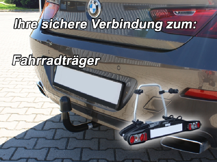 Anhängerkupplung für BMW-6er Gran Coupe F06, nur für Fzg. mit Anhängelastfreigabe, Baureihe 2012-2015 V-abnehmbar