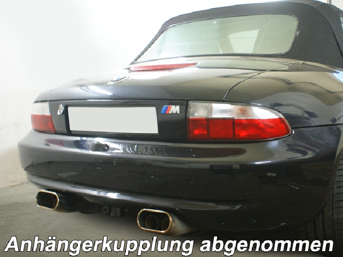 Anhängerkupplung für BMW-Z3 Roadster, E36/7, Baureihe 1995-1999 V-abnehmbar