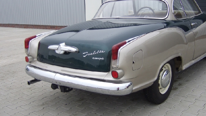 Anhängerkupplung für Borgward-Isabella Coupe, Cabrio, Baureihe 1954-1962 abnehmbar