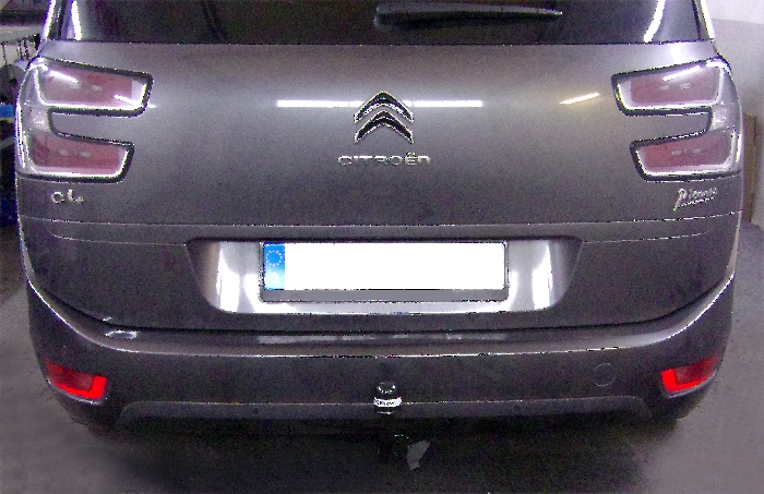 Anhängerkupplung für Citroen-C4 Picasso u. Gran Picasso, Baureihe 2013-2018 V-abnehmbar 45 Grad