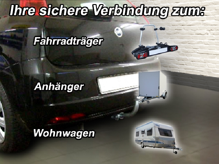 Anhängerkupplung für Fiat-Punto Grande Punto, Baureihe 2009-2013 abnehmbar