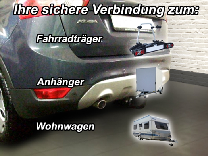 Anhängerkupplung für Ford-Kuga, Baureihe 2008-2012 V-abnehmbar