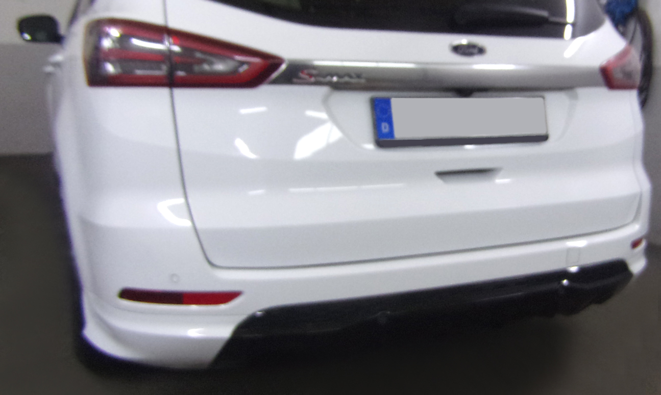 Anhängerkupplung für Ford-S-Max speziell ST line, auch m. Fuss Sensor Heckklappe, Baureihe 2016- V-abnehmbar