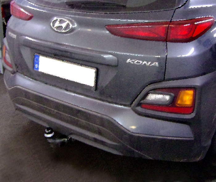 Anhängerkupplung für Hyundai-Kona Fzg. ohne E-satz Vorbereitung, spez. AdBlue, spez. Hybrid, Baureihe 2017-2023 abnehmbar