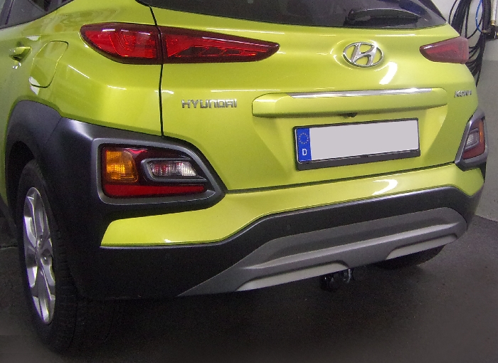 Anhängerkupplung für Hyundai-Kona Fzg. ohne E-satz Vorbereitung, nicht AdBlue, nicht Hybrid, Baureihe 2017-2023 abnehmbar