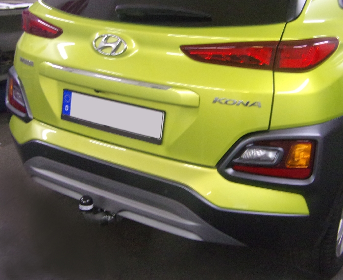 Anhängerkupplung für Hyundai-Kona Fzg. ohne E-satz Vorbereitung, nicht AdBlue, nicht Hybrid, Baureihe 2017-2023 abnehmbar