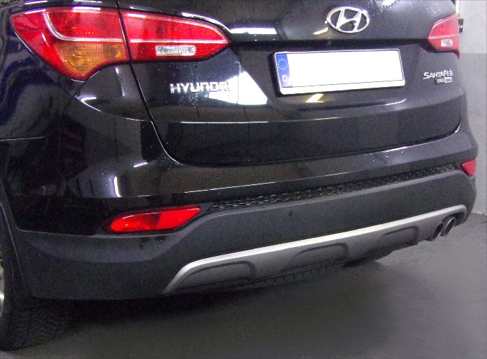 Anhängerkupplung für Hyundai-Santa Fe DM, mit Elektrosatzvorbereitung, Baureihe 2012-2018 abnehmbar