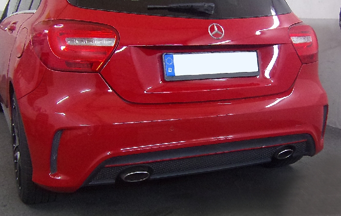 Anhängerkupplung für Mercedes-A-Klasse W176, spez. m. AMG Sport o. Styling Paket, Baureihe 2012-2015 V-abnehmbar