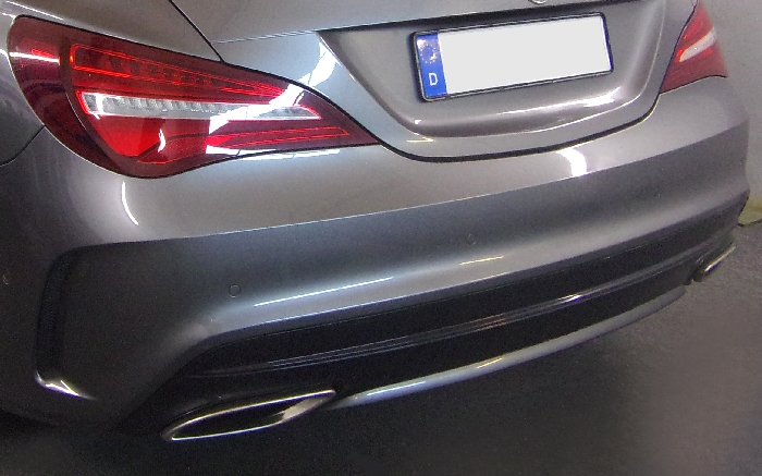 Anhängerkupplung für Mercedes-CLA X117, Shooting Brake, spez. m. AMG Sport o. Styling Paket, Baureihe 2015- V-abnehmbar