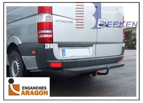 Anhängerkupplung für Mercedes-Sprinter Kastenwagen Heckantrieb 209-324, Radstd. 3250mm, Fzg. mit Trittbrettst., Baureihe 2006-2018 starr