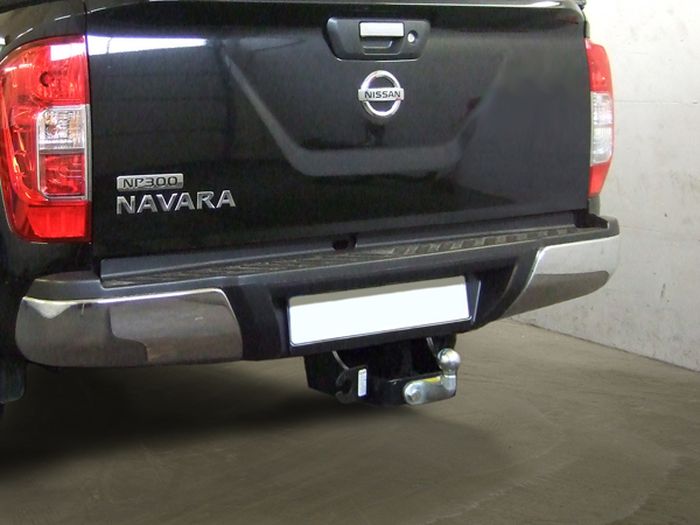 Anhängerkupplung für Nissan-Navara D40 mit Trittstoßstange, Baureihe 2010-2016 starr