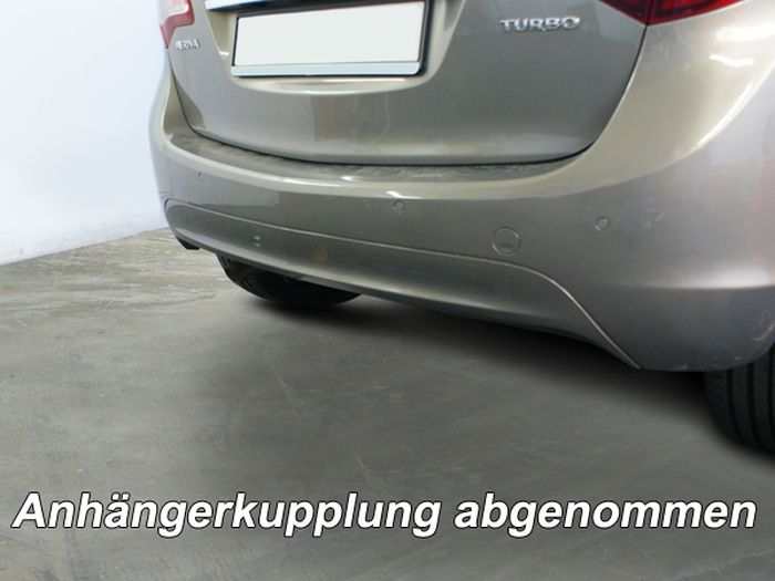 Anhängerkupplung für Opel-Meriva B, Minivan, nicht für Kfz. mit Fahrradträgersystem Flex-Fix, Baureihe 2014- V-abnehmbar