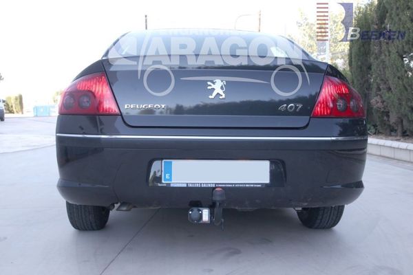Anhängerkupplung für Peugeot-407 Limousine, Baureihe 2006-2008 starr