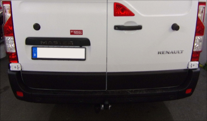 Anhängerkupplung für Renault-Master Kastenwagen Frontantrieb ohne Trittbrett, Fzg. ohne Elektrosatz Vorbereitung, Baureihe 2014-2024 starr