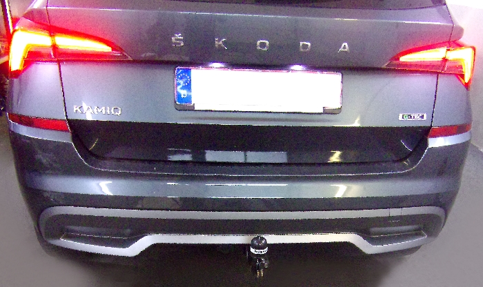 Anhängerkupplung für Skoda-Kamiq spez. G-Tec, nur für Heckträgerbetrieb, Baureihe 2019-2023 V-abnehmbar