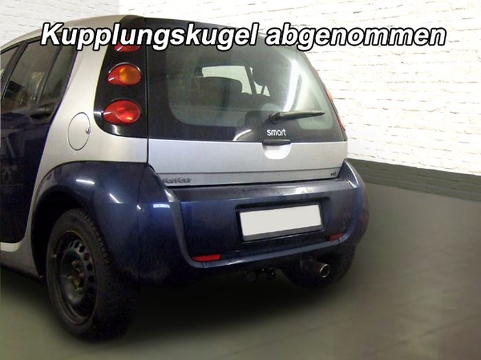 Anhängerkupplung für Smart-Forfour W454, Baureihe 2004-2006 abnehmbar