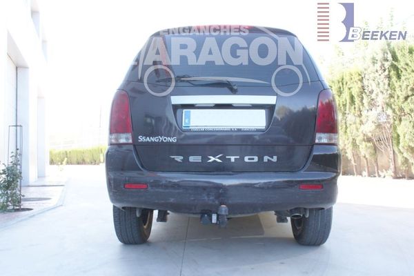 Anhängerkupplung für Ssang Yong-Rexton Typ RJ, ohne Einparksensoren, Baureihe 2006-2012 starr