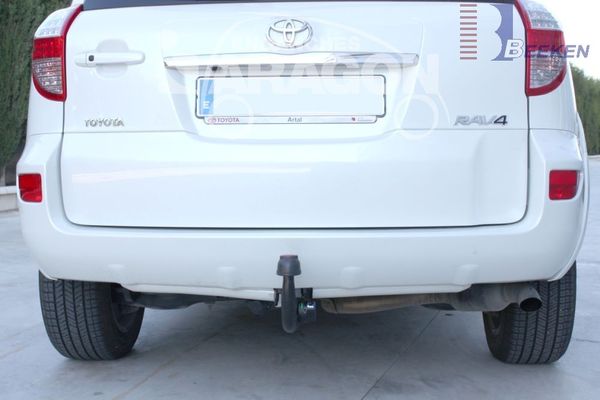 Anhängerkupplung für Toyota-RAV 4 III (XA3) Fzg. m. Nummernschild an der Hecktür, Baureihe 2006-2008 V-abnehmbar