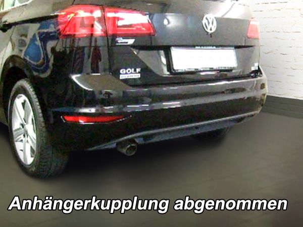 Anhängerkupplung für VW-Golf VII Sportsvan, speziell für R-Line, Baureihe 2014-2018 V-abnehmbar