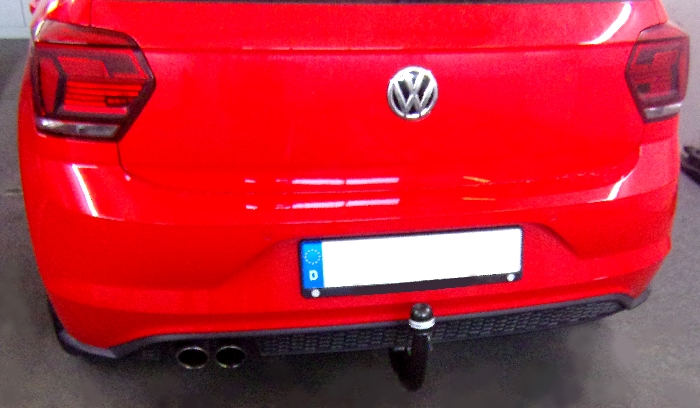 Anhängerkupplung für VW-Polo (AW) Schrägheck, spez. GTI, Baureihe 2021-2023 V-abnehmbar