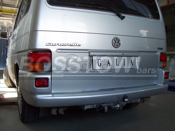 Anhängerkupplung für VW-Transporter T4, Kasten Bus inkl. Caravelle Multivan, nicht Syncro, Baureihe 1996-1998 starr