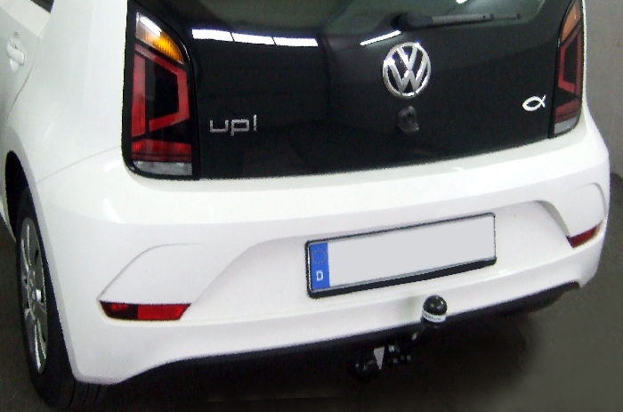 Anhängerkupplung für VW-Up nicht Erdgas, nicht eUp, nicht GTI, nur für Heckträgerbetrieb, Baureihe 2016- starr