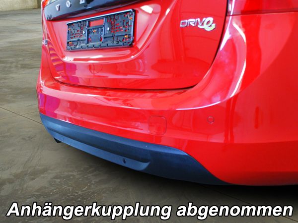 Anhängerkupplung für Volvo-V60 Kombi, Hybrid, Baureihe 2013-2018 V-abnehmbar