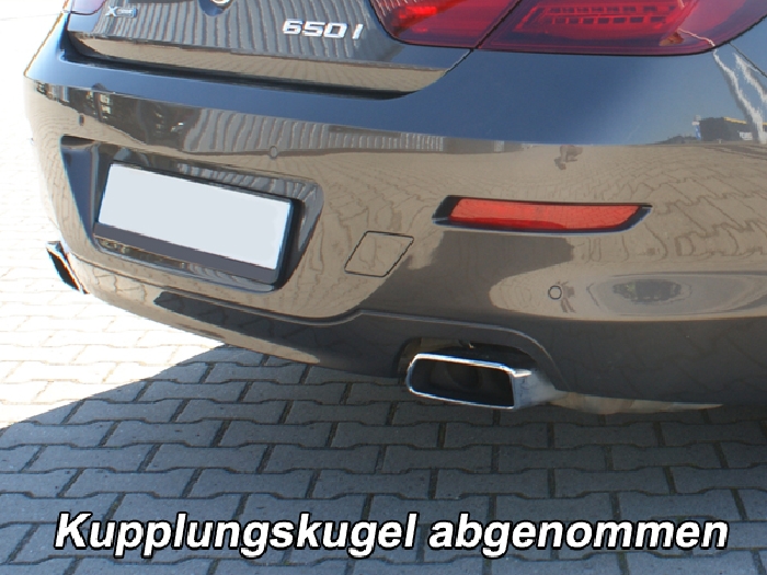 Anhängerkupplung für BMW-6er Gran Coupe F06, nur für Fzg. mit Anhängelastfreigabe, Baureihe 2012-2015 V-abnehmbar