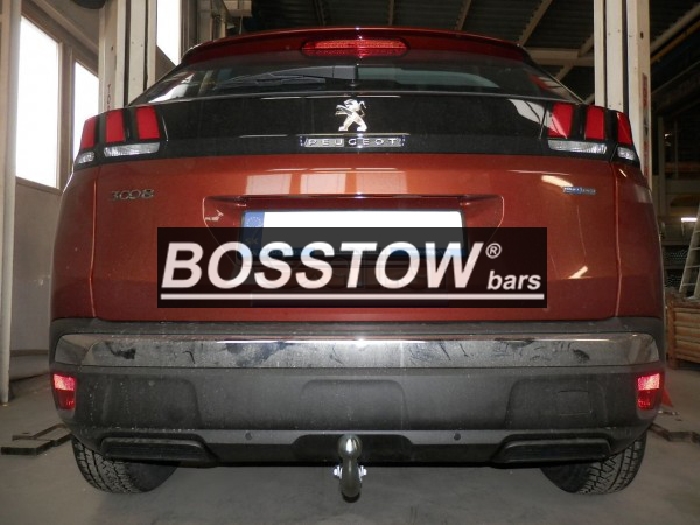 Anhängerkupplung für Peugeot-3008 Fzg. ohne Esatz Vorbereitung, Baureihe 2016-2023 starr