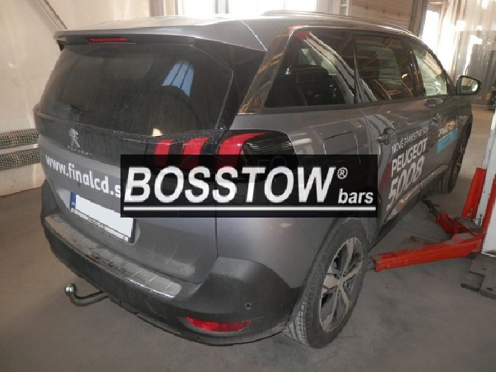 Anhängerkupplung für Peugeot-5008 nicht Fzg. mit E- Satz Vorbereitung, f. Fzg. mit Reserverad am Boden, Baureihe 2017-2024 starr