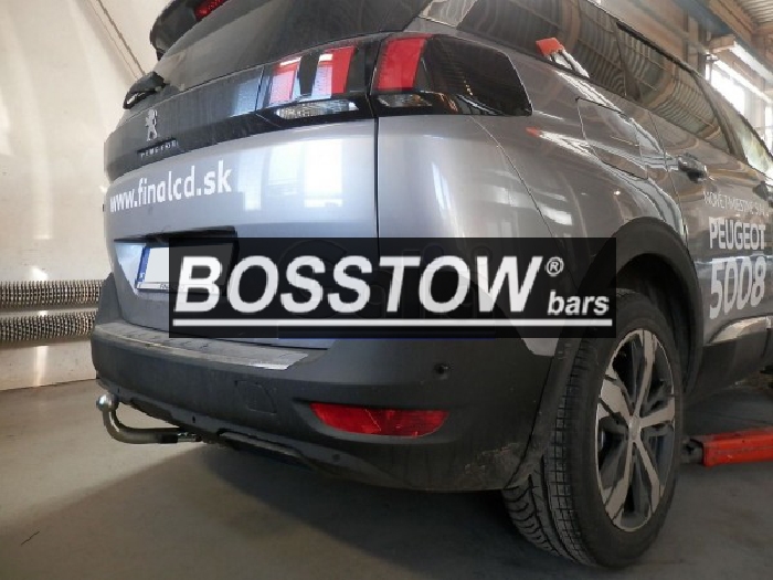 Anhängerkupplung für Peugeot-5008 nicht Fzg. mit E- Satz Vorbereitung, f. Fzg. ohne Reserverad am Boden, Baureihe 2017-2024 abnehmbar