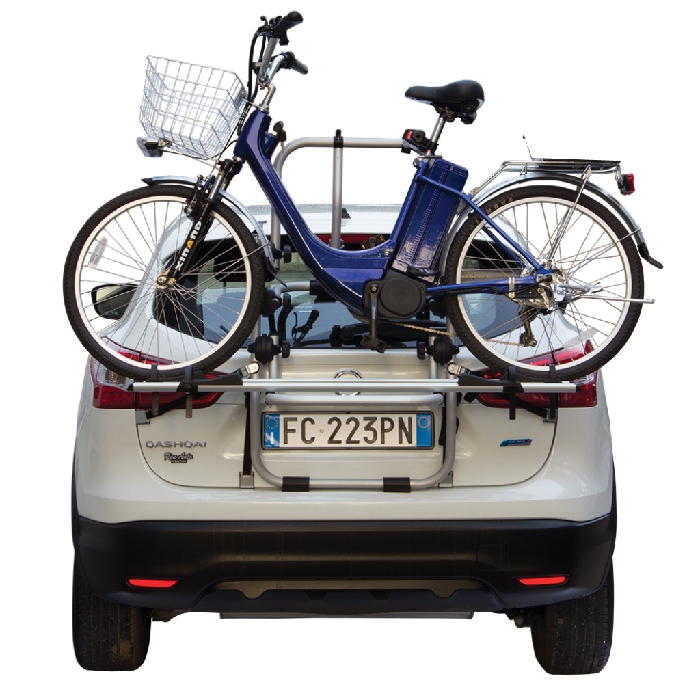 Dacia Sandero II, 5-T Fließheck Bj. 2013-2016, kompatibler Fabbri Fahrradträger f. E- Bike- Elektrofahrrad