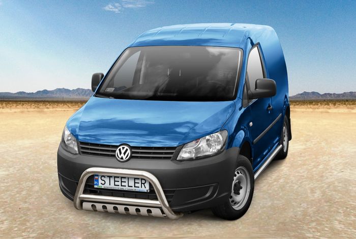 Frontschutzbügel Kuhfänger Bullfänger für VW Caddy 2010-2015, Steelbar QFU 70mm